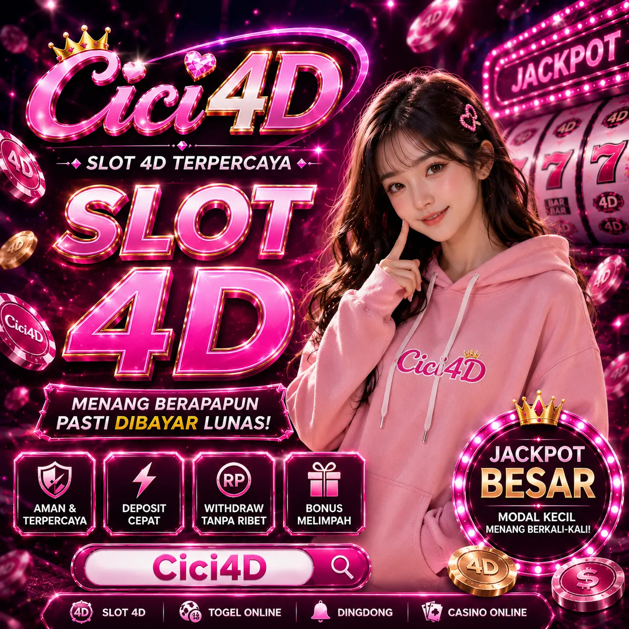 CICI4D: Tautan Link Resmi Para Player Cici 4d Slot Terbaru Anti Peluru! image 1